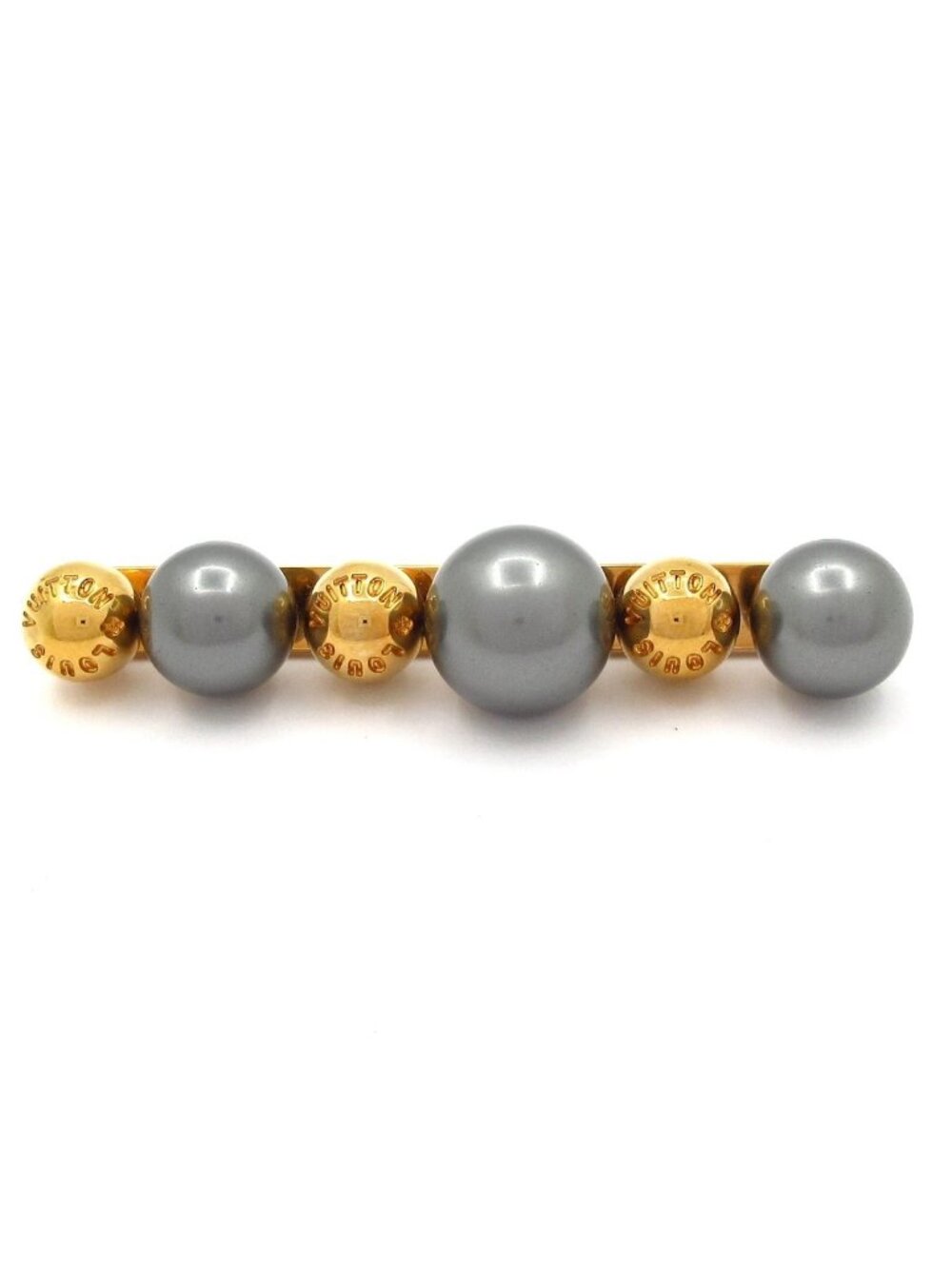 Louis Vuitton Brooch Gold Black